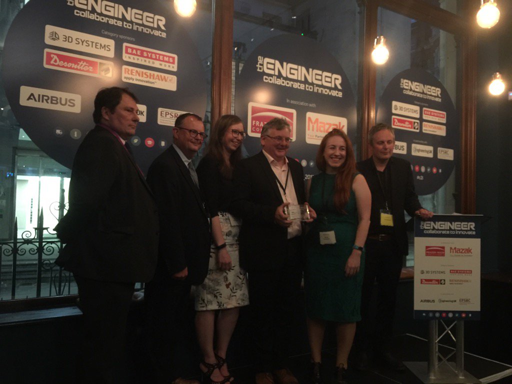 The Engineer ‘Winners Showcase 2017’ –  Academic Innovator award for MeDe Innovation
